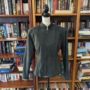 𝅺mundi cuero Ecuadorian grey suede short jacket nwot sz m